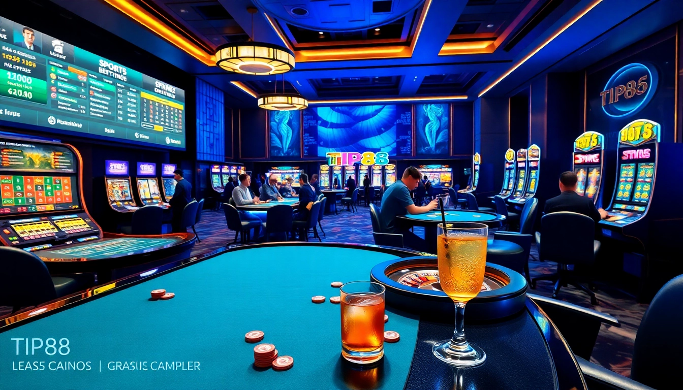Experience TIP88's immersive casino environment with live betting and exciting gaming action.
