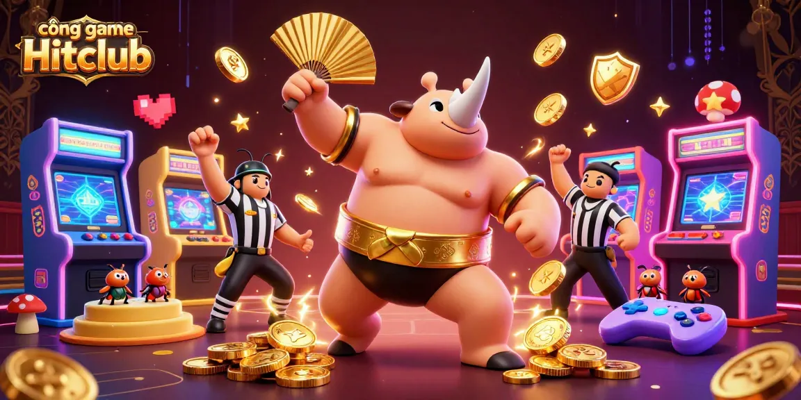 Experience the vibrant world of cổng game Hitclub with a dynamic 3D carnival scene full of action.