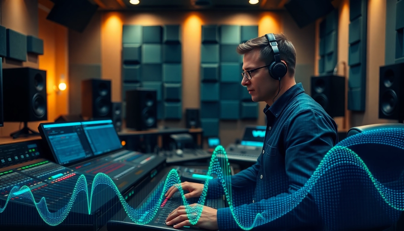 Enhance your sound with online audio mastering in a high-end studio environment.