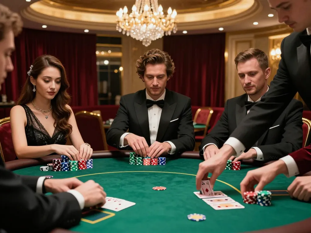 Experience the thrill of poker gameplay at Jun88's upscale casino.