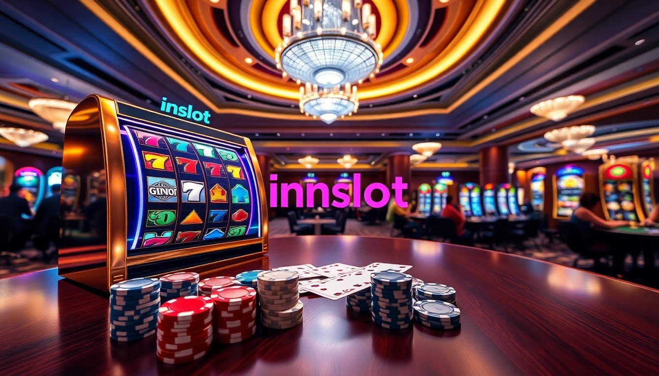 Experience the excitement of idnslot's vibrant casino atmosphere with winning slot machines and lively players.