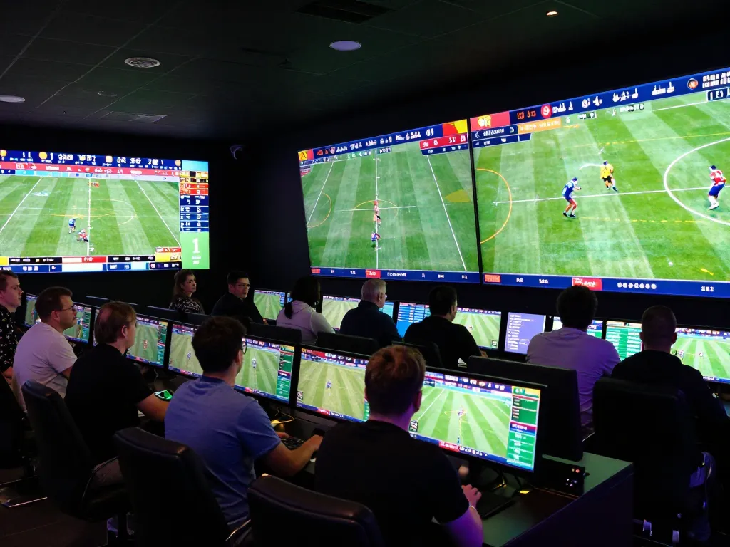 BONG88 viewers placing live football bets in an exciting sportsbook environment, capturing game intensity