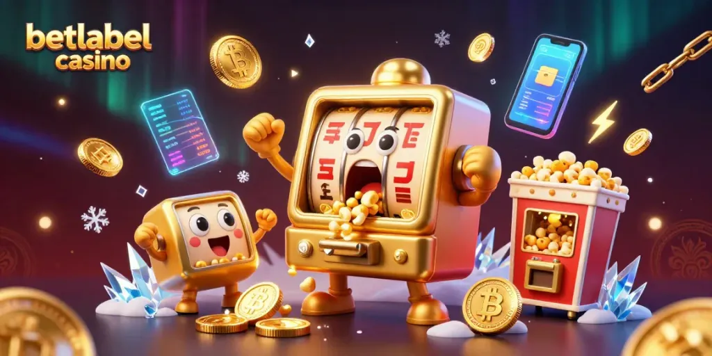 Experience the excitement of winning at betlabel casino with vibrant gaming scenes and dynamic elements.
