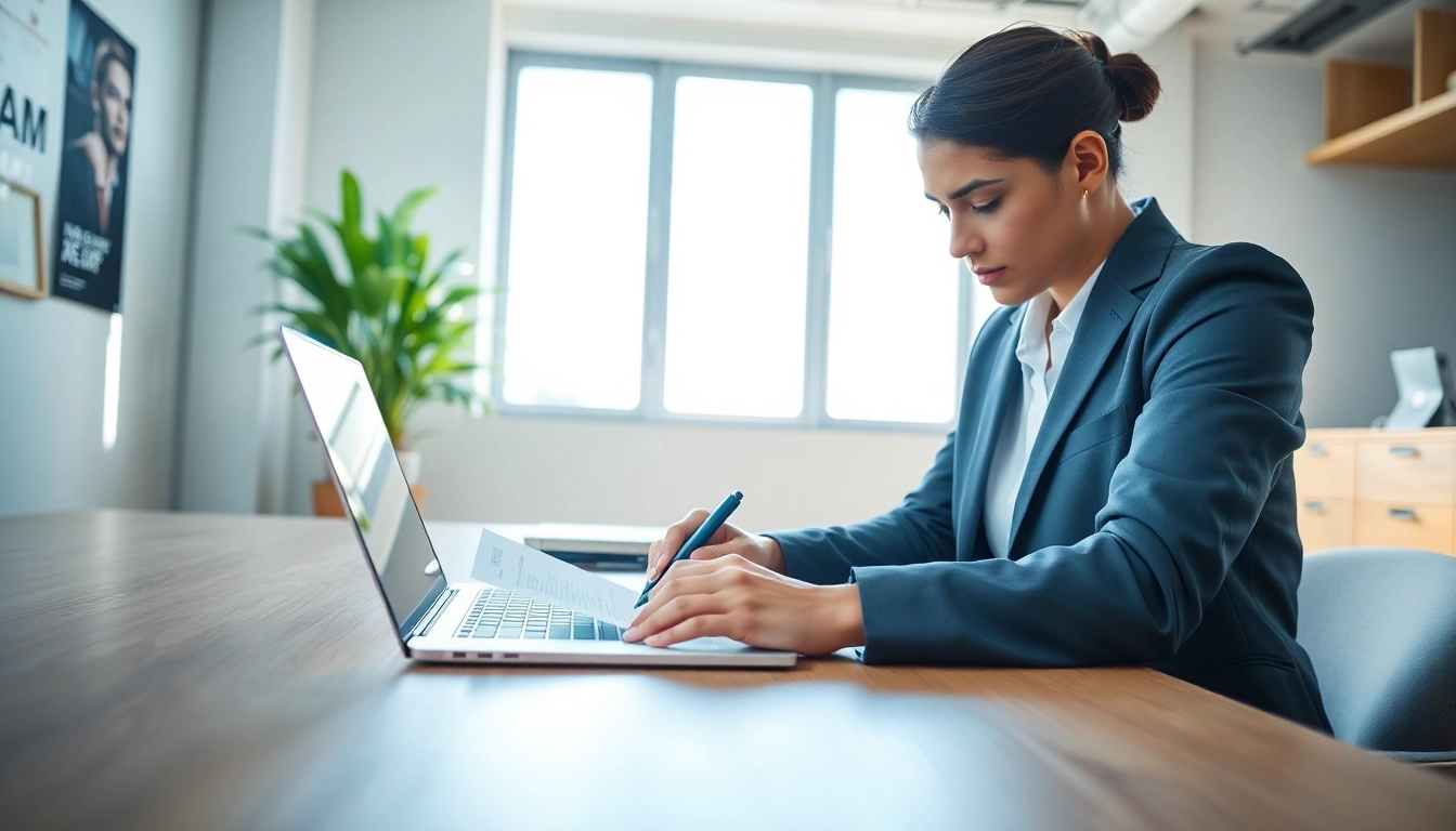 Complete the eta uk application form with clarity and professionalism at a bright desk.