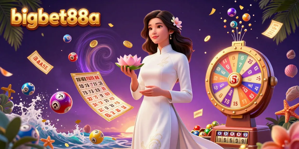 Experience the excitement of bigbet88a with vibrant lottery elements and a captivating scene.