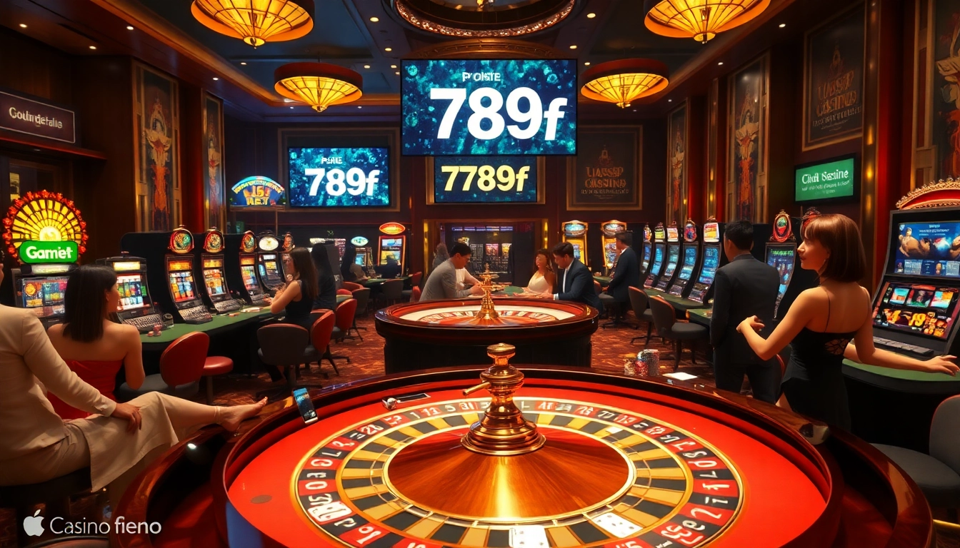 Experience the thrill at 789f's luxurious casino tables with vibrant poker games and roulette.
