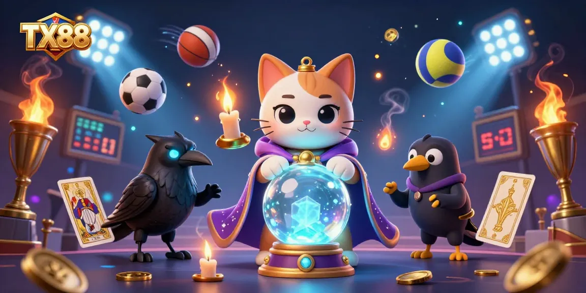 Engage with your luck at TX88, featuring mystical creatures and vibrant casino elements for an immersive gaming experience.