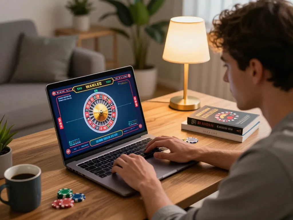 Player enjoying online gaming with 88vv lừa dảo in a cozy home setup, highlighting strategic gameplay.