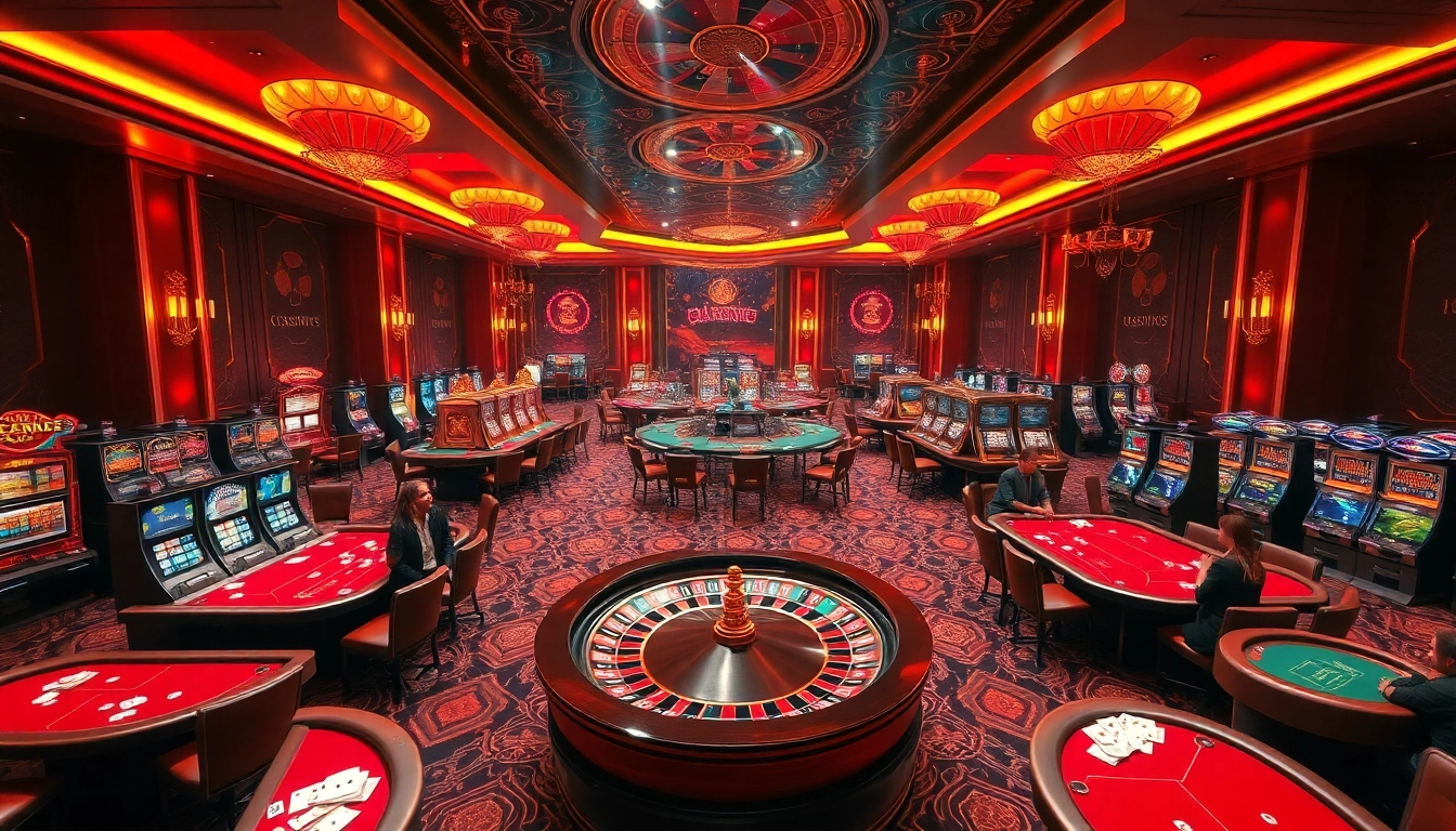 Experience the exhilarating atmosphere of 8KBET with vibrant casino games and engaging players.