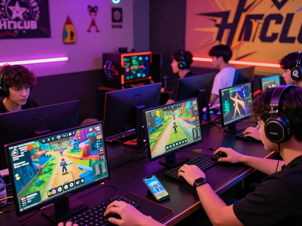 Hitclub users enjoying multiplayer gaming experience in a vibrant online atmosphere