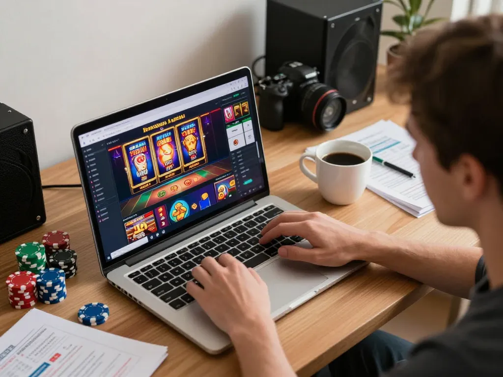 Engaged player focusing on gambling strategy at https://www.dacsandatphanrang.com/ with dynamic online casino games.