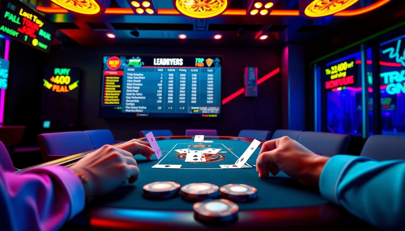 Exciting online card gaming scene showcasing https://autos.jpn.com/ with vibrant 3D interface and player engagement.