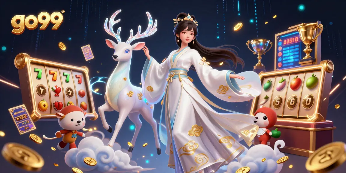 Engage with go99 and experience thrilling slots excitement in an ultra-detailed casino scene