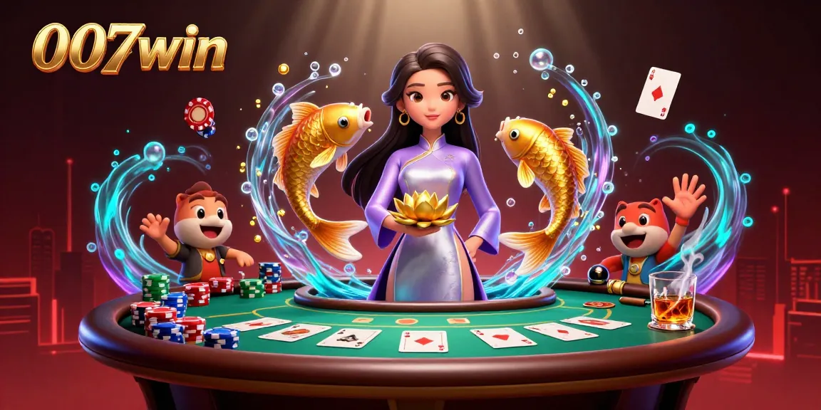 Experience thrilling excitement at 007win while playing poker with stunning visuals and dynamic casino elements.