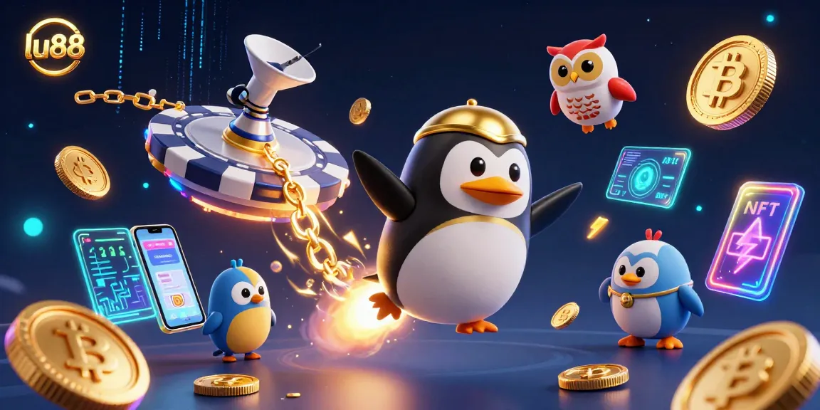 Experience thrilling gaming at LU88 with a vibrant 3D casino adventure illustration