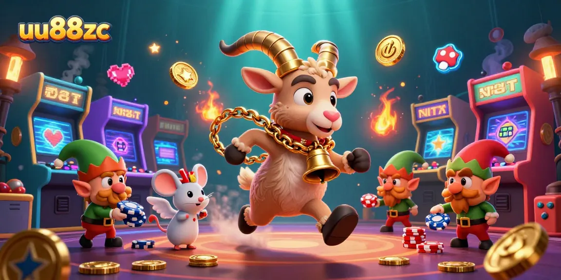 Engage with the festive essence of uu88zc's gambling world in this vibrant, lively casino scene.