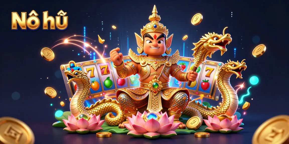 Engage with thrilling Nổ hũ gameplay featuring dynamic 3D characters and elements in an exciting casino setting.