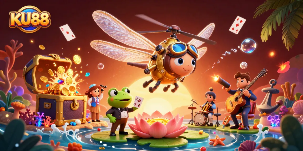 Experience the excitement at KU88 Casino with vibrant gameplay elements and colorful characters.