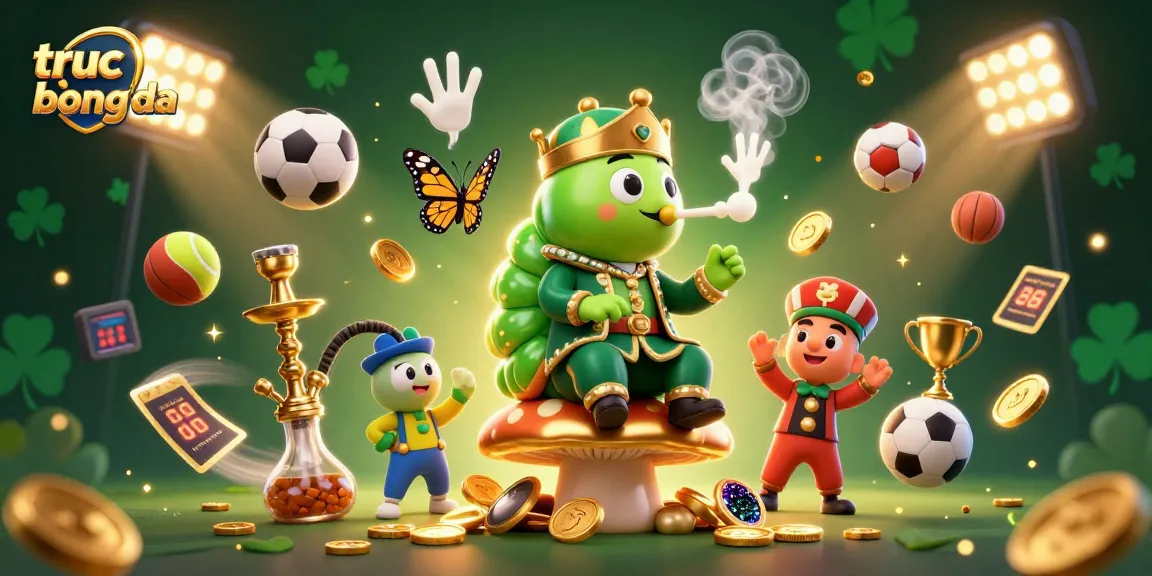 Experience the thrill of truc tiep bong da with a vibrant 3D illustration showcasing sports betting elements.