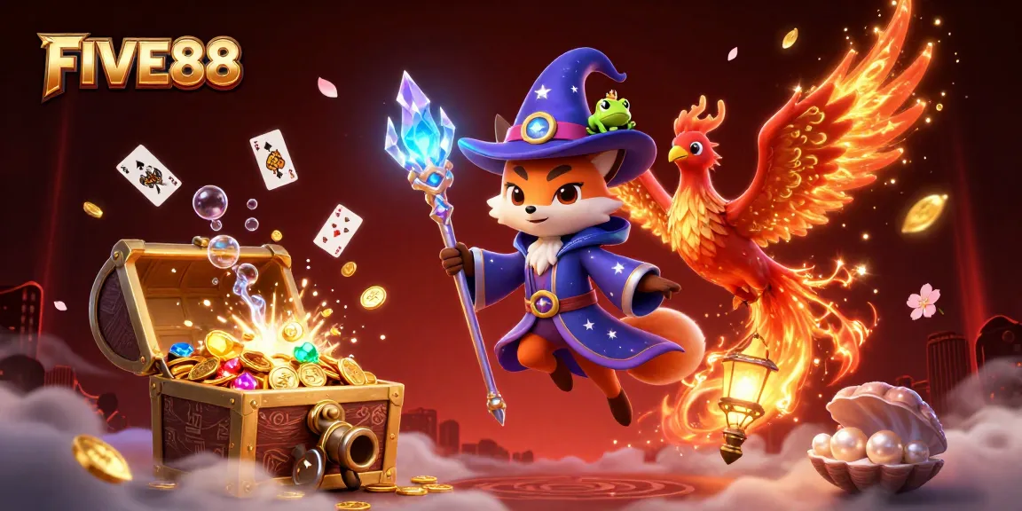 Engage with FIVE88 through an enchanting world of prizes and win exciting rewards with dynamic casino themes.