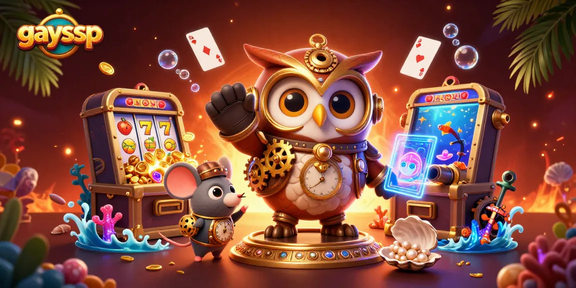 Engage in thrilling games at gaysvp with a dynamic 3D casino adventure featuring vibrant characters and treasures.