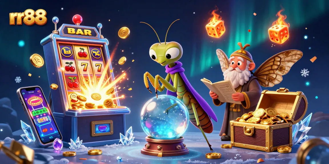Experience thrilling wins and rich gameplay at rr88, depicted in vibrant casino-themed art.