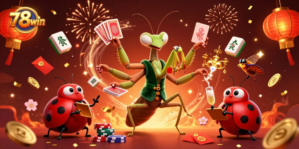 Experience thrilling action in 78win's immersive casino scene with vibrant game elements.