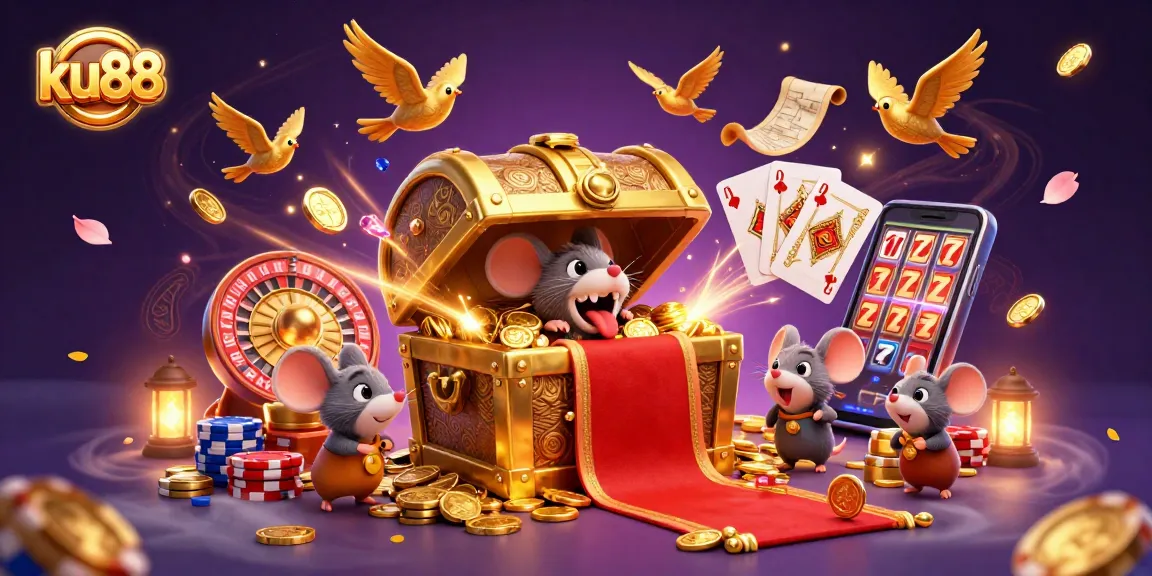 Engage with ku88's exciting casino world featuring rich visuals, treasure themes, and vibrant gameplay elements.