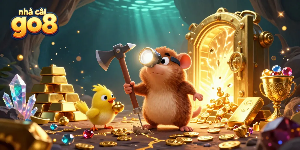 Engage with the excitement of nhà cái go8 as treasure hunters uncover golden rewards in a dazzling casino environment.